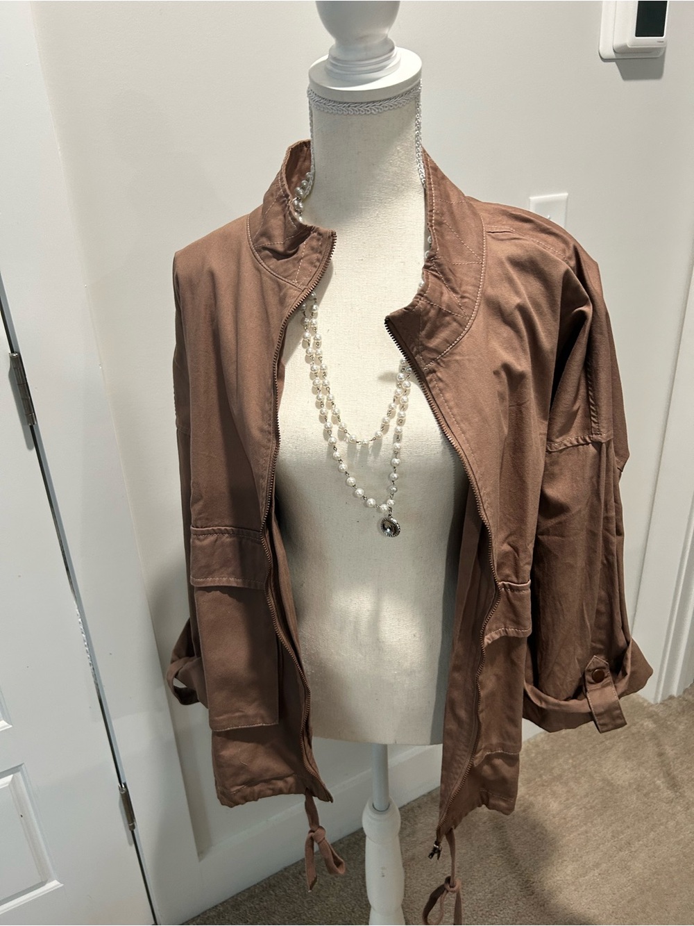 Perch by Blu Pepper - Brown Jean Coat